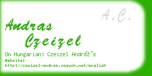 andras czeizel business card